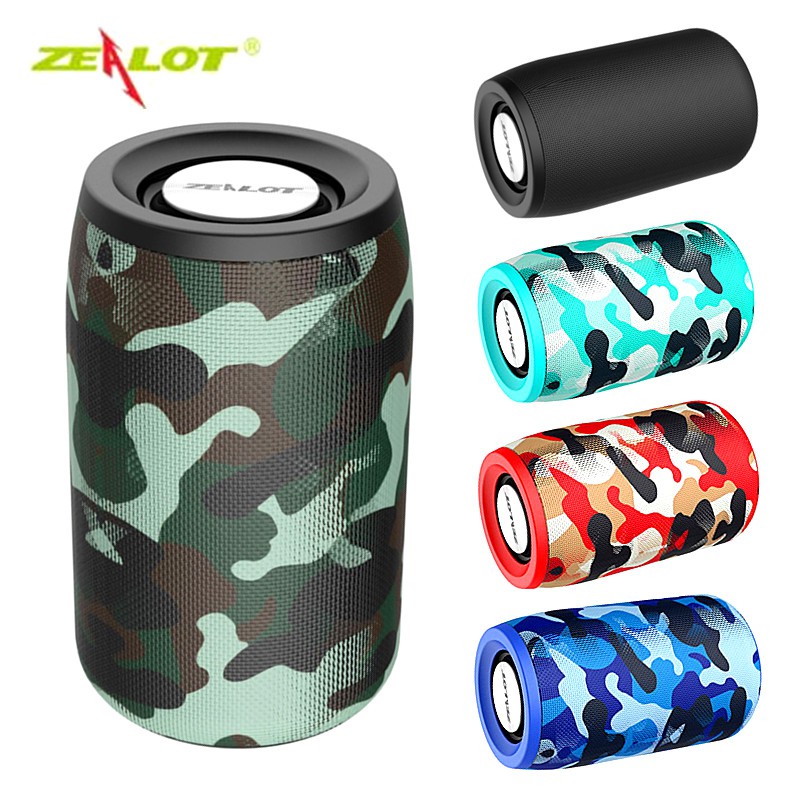 

ZEALOT Powerful Bluetooth Speaker Bass Wireless Portable Subwoofer Waterproof with Fm Radio Support TF, TWS, USB Flash Drive S32