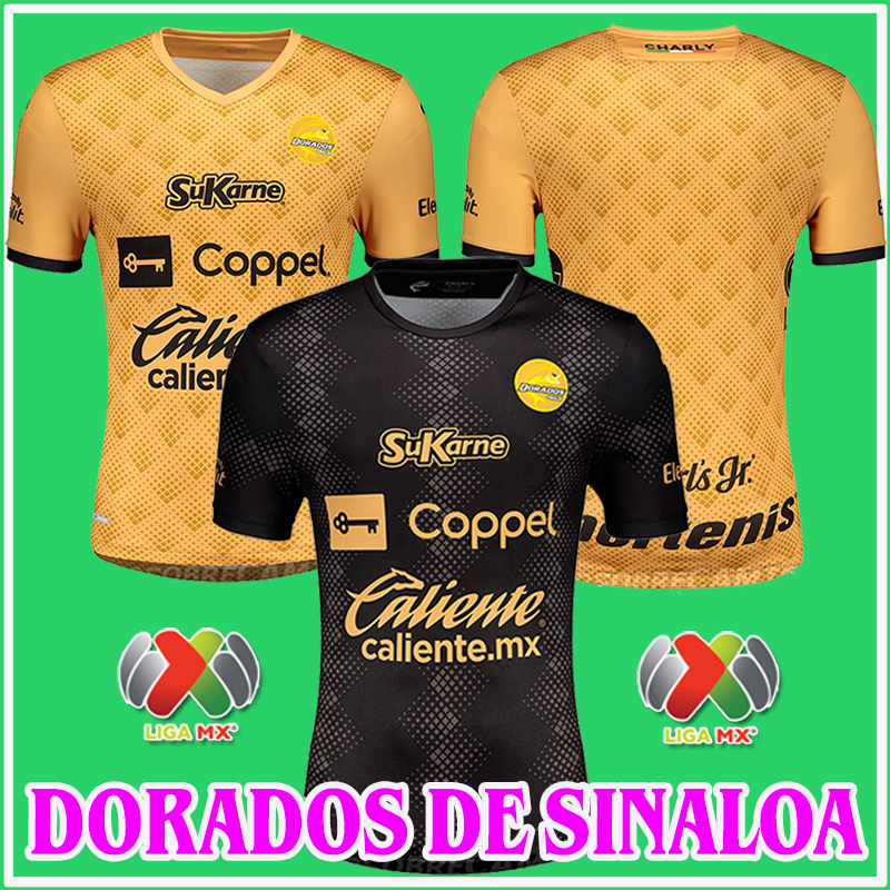 

20 21 Dorados de Sinaloa Calcio soccer jerseys home away 2020 2021 Antonio Nava Daniel LÃ³pez Pablo JÃ¡quez Michael PÃ©rez FOOTBALL Shirts, Black;yellow