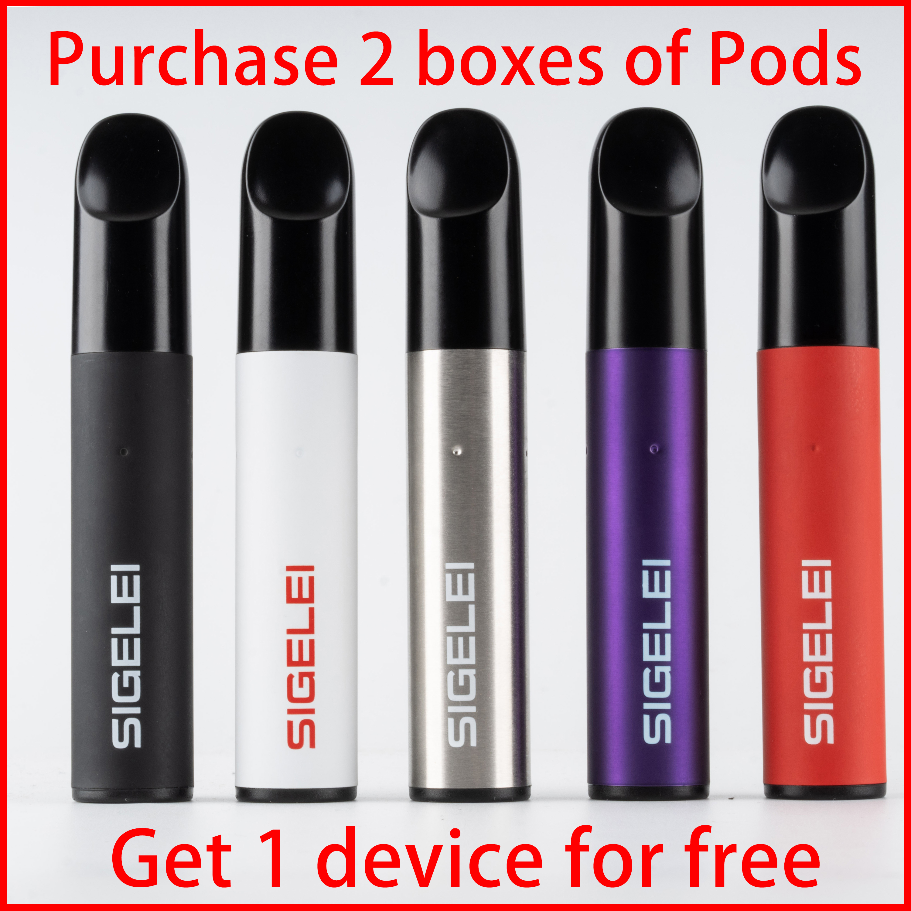 

Original sigelei ODO III Disposable Vape Pen Cigarettes replace pod one single Pods 2600 puffs a box of 3 pcs 5 color options Battery 500mAh