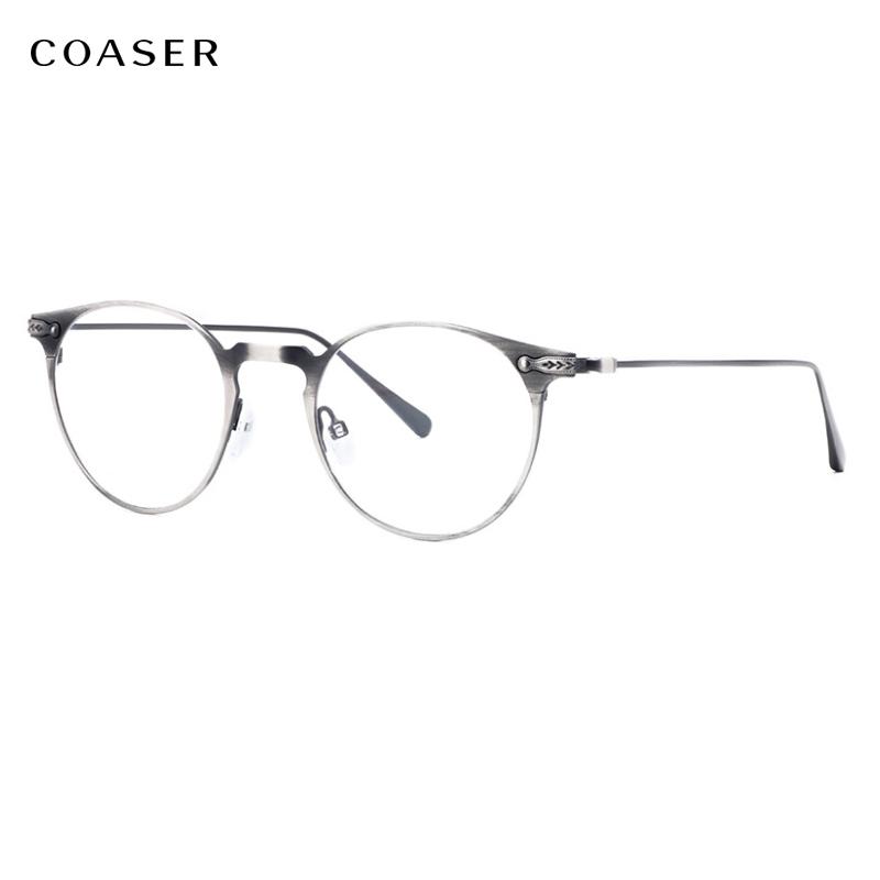 

Fashion Sunglasses Frames 2021 Men Glasses Frame Brand Design Eyeglasses Women Vintage Round Myopia Optical Prescription Eyeglass