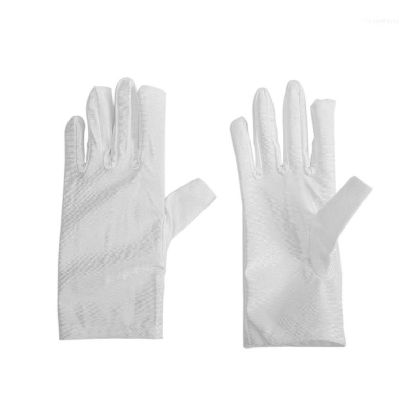 

Five Fingers Gloves Boy Girl Performance Short Full Finger Elastic Formal Kid Hold Flower Special Occasion Dress Party Satin Feel 1 Pair1