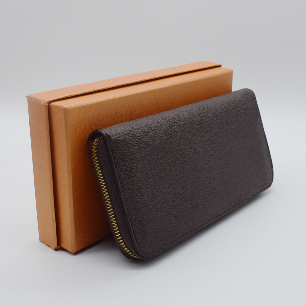 

designer wallets purse womens leather wallet mens purses long fashion fold card holder with box, Red;black