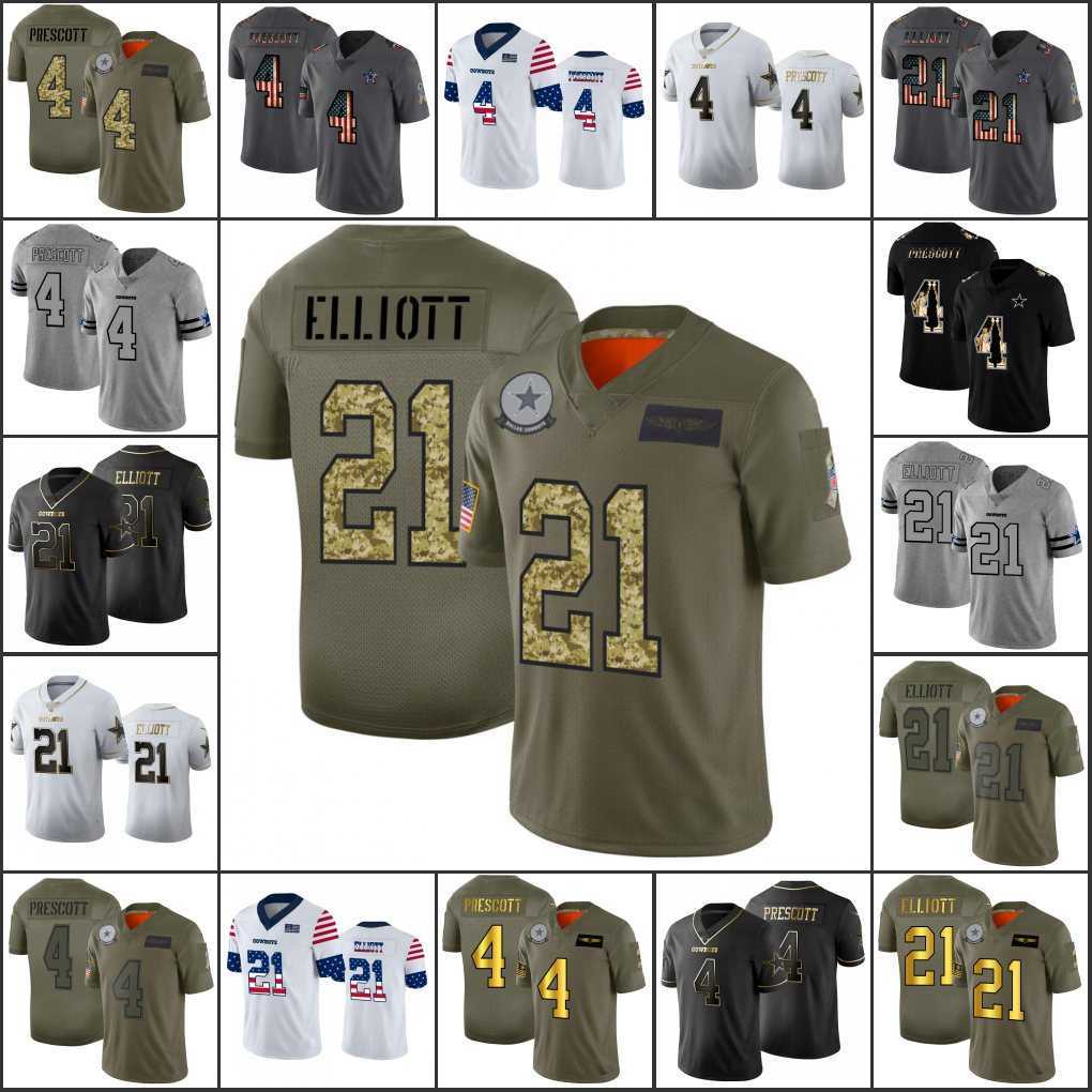 

DallasCowboysMen #4 Dak Prescott 21 Ezekiel Elliott Women Youth Limited Jersey