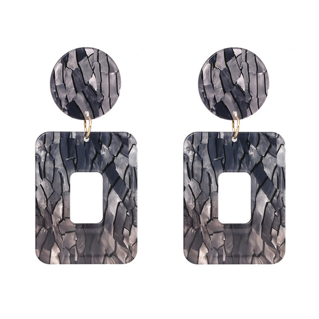 

Bohemian Acrylic Drop dangle Earrings For Women Fashion Jewelry Female Boho Multicolor Resin Statement Brincos