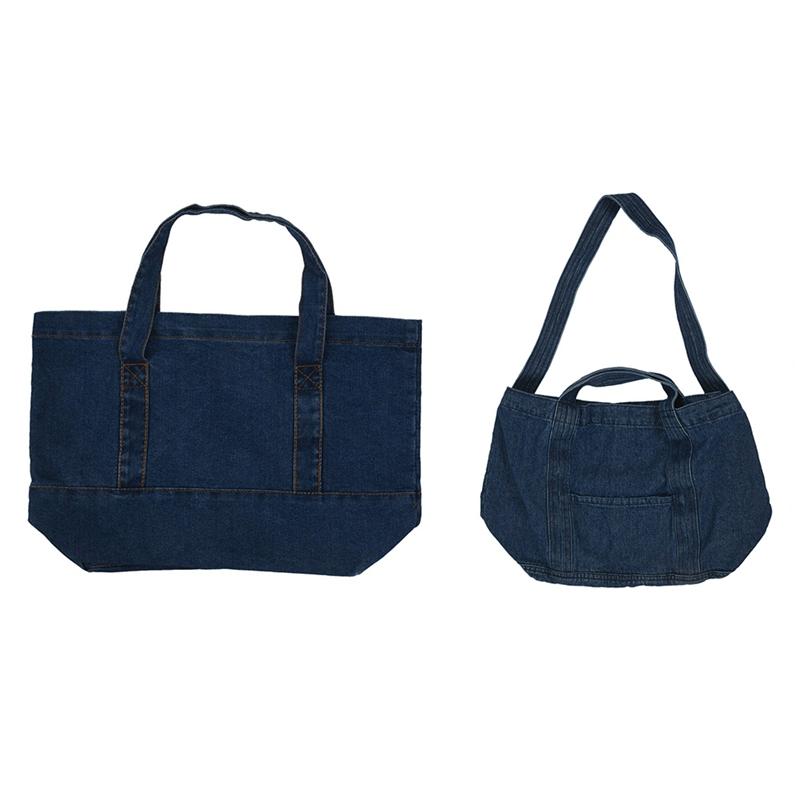 

Denim Slouch Bag Casual Jean Fabric Handbag Leisure Navy Blue & Fashion Women Denim Bag Fashion Shoulder Bags Dark Blue