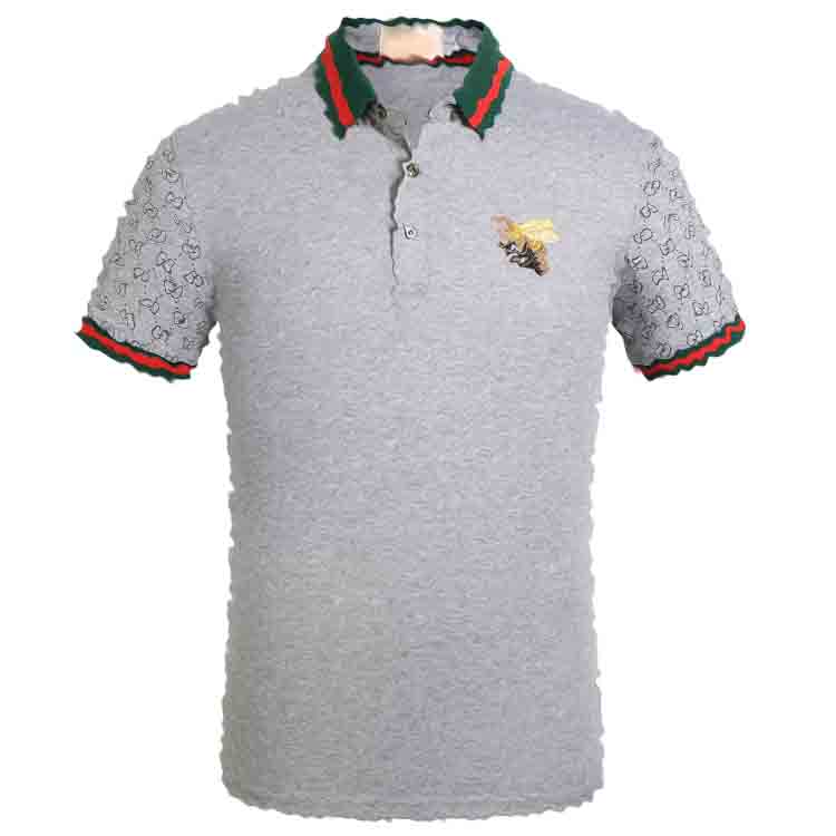 

2021ss Designer Shirts summer luxury tshirt mens polo classic style red white pachwork neck t-shirt casual turn-down collar tee shirt, Khaki