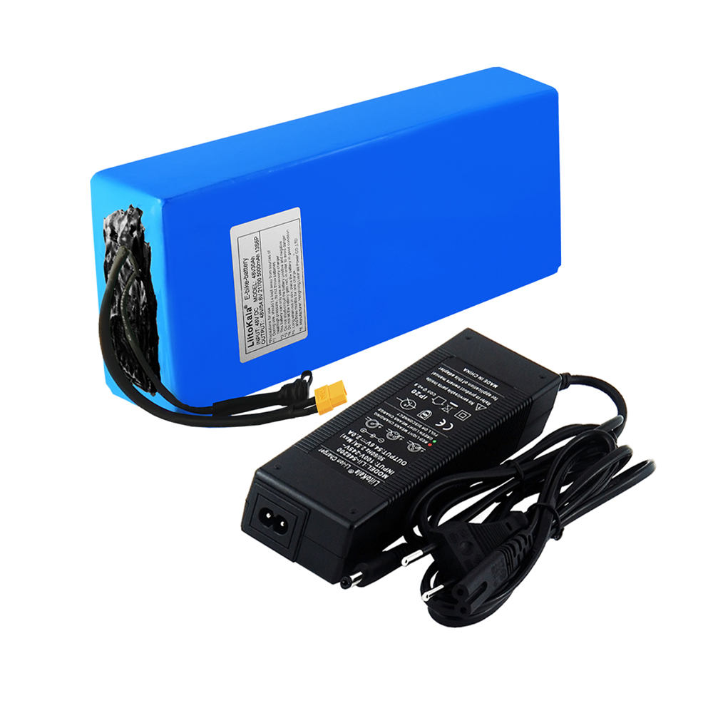 

High Power LiitoKala 54.8V 21700 5000mah 13S6P Lithium ion battery Scooter Batteries 48v 30ah Electric Bike XT60 48V2A charger