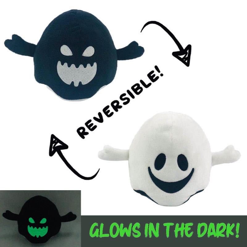

Party Favor Halloween Plush Doll Double-sided Flip Reversible Luminous Ghost Dolls Stuffed Toy Creative Christmas Gift For Children