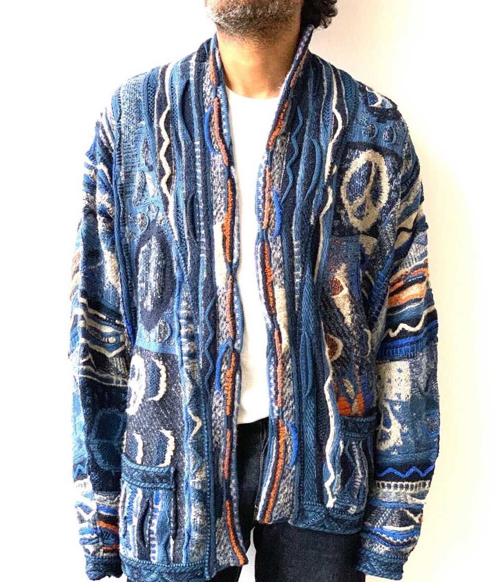 

Kapital Vintage feipingtian and Hongchao classic loose knit sweater cardigan coat Daopao, White;black