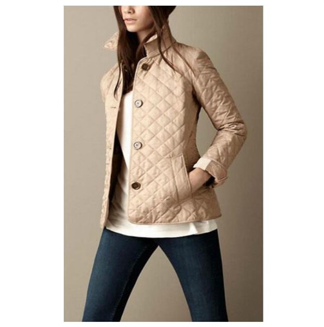 

Wholesale Women Diamond Jacket Blazers High Quality Cotton Padded England Fashion Coats Luxurys Lady Jackets Red Navy Blue Size S-3XL, Black;brown