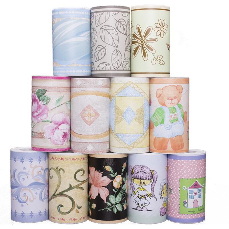 

Waterproof Waistline Stickers Marble Wallpaper Border Roll Self-Adhesive Wall Borders Floor Sticker For Kitchen Bathroom Decorative