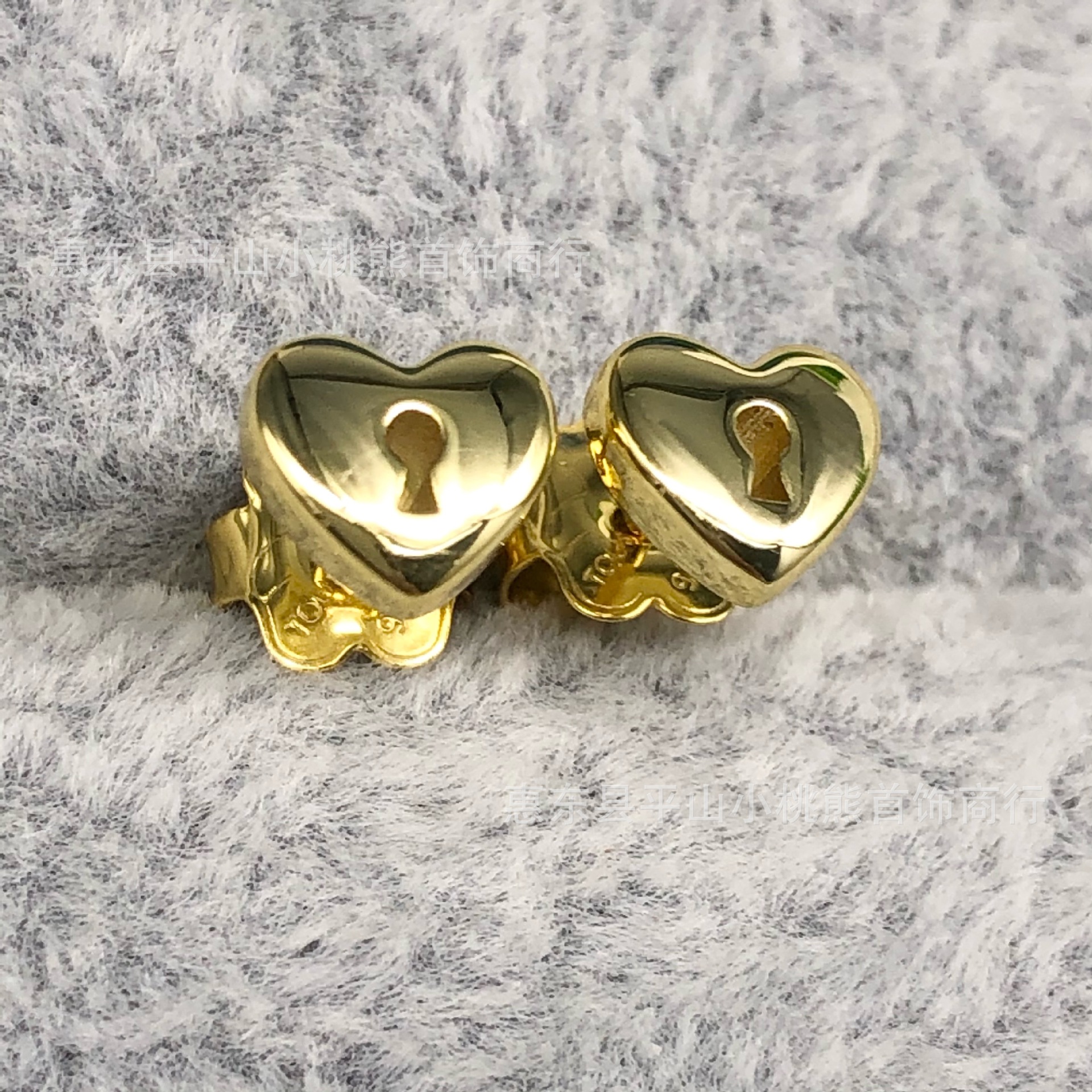 

925 Sterling Silve love key earrings love earrings DIY Charms Fit Original beads Charm Earrings Fashion Women Wedding Engagement Jewelry Accessories, Golden;silver