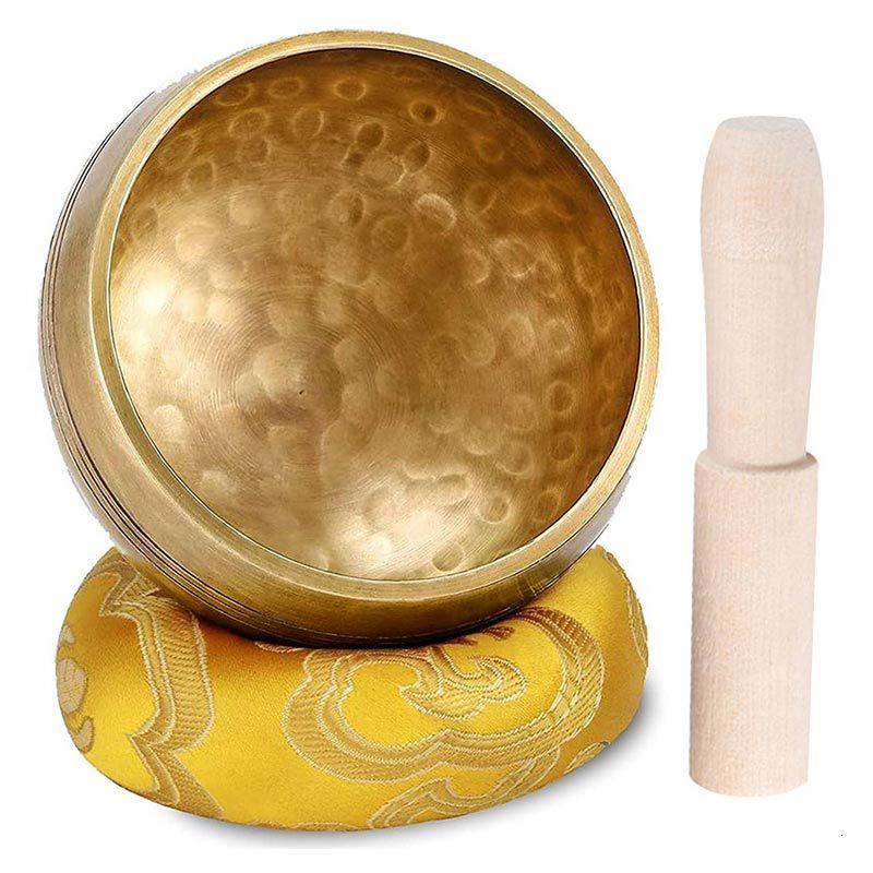 

2021 New Handmade Buda Buddhist Bronze Sound Basin Yoga Meditation Nepal Singing Bowl 1nwd