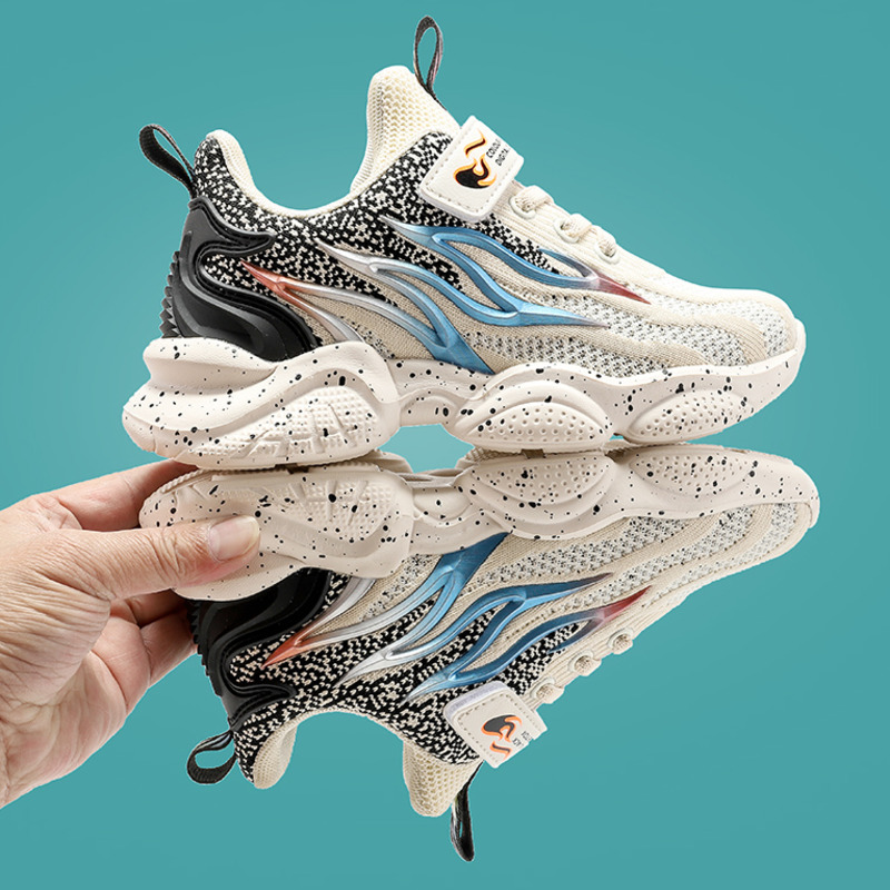 

Kids Running Shoes Boys Basket Sneakers Breathable Summer Outdoor Sport Trainers Shoes Children Walking Shoes For Girls Footwear, Pu yellow