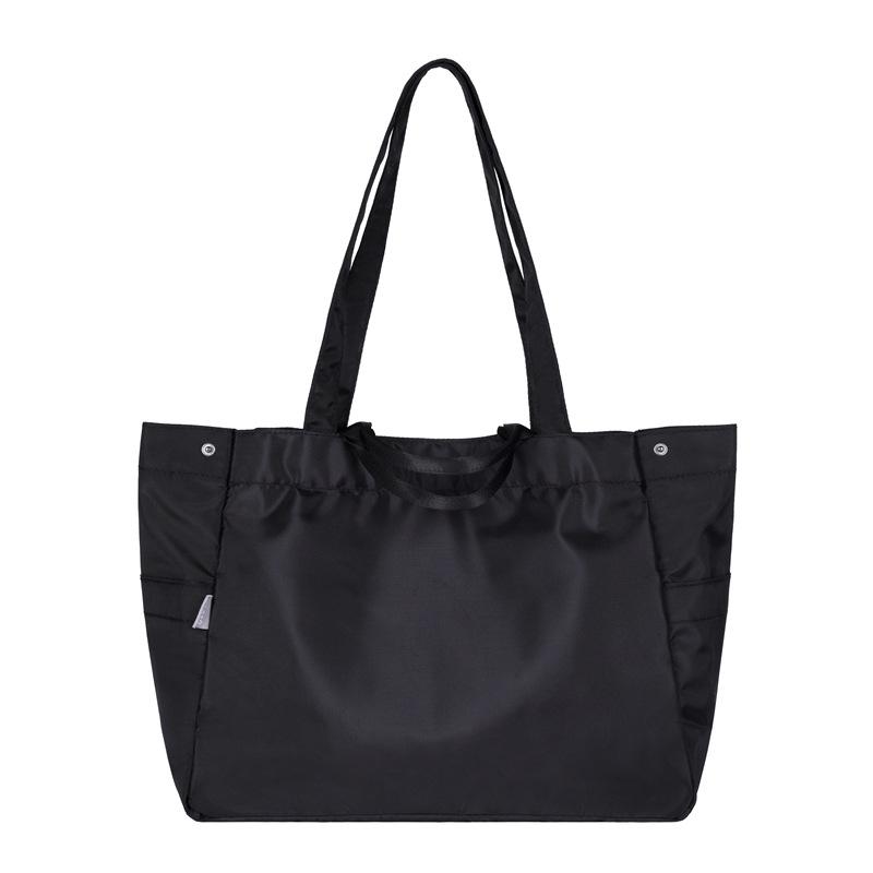 

Women's Bag Large Capacity Shoulder Bags Casual Tote Nylon Handbags Female Retro Big Tote Bag Casual Sac a Main Femme, Black