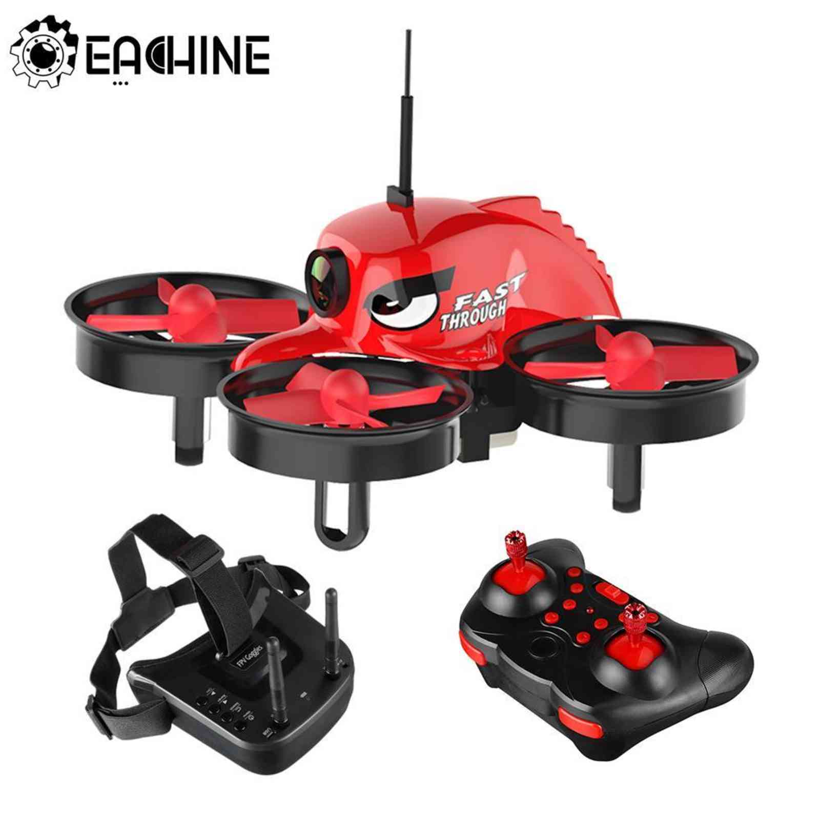 

Eachine dragon remote control vehicle, four wheeled vehicle with 40 channel camera, 5.8G, 1000tvl, vr006, vr-006, 3-inch , e013, Red glasses