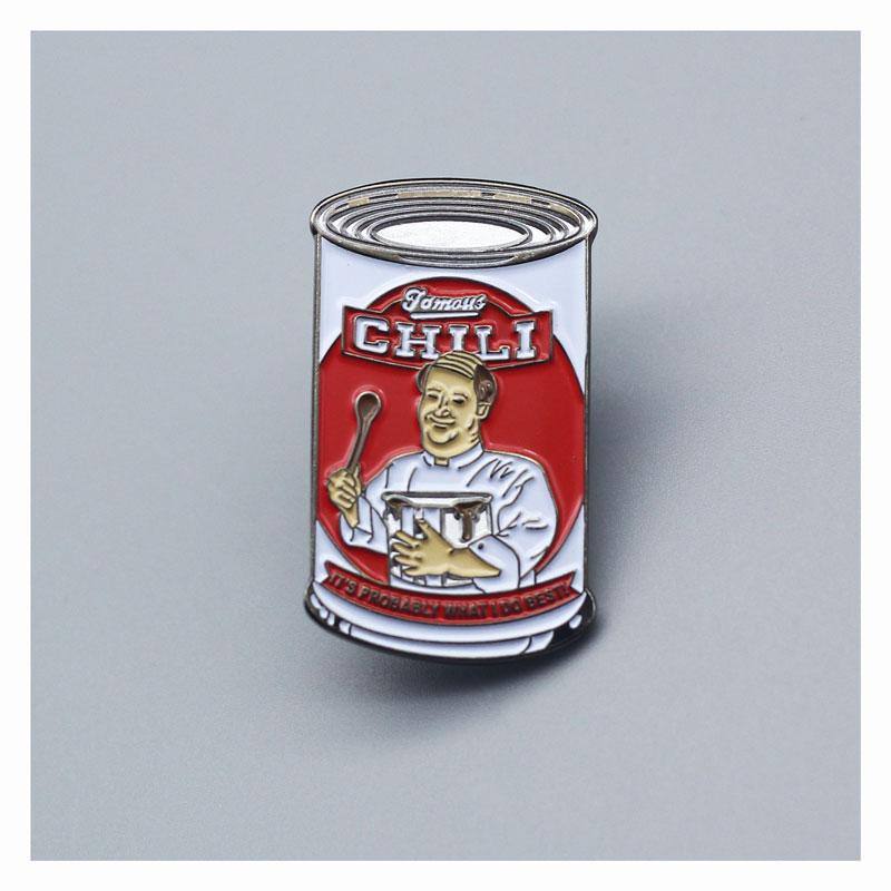 

Pins, Brooches Interesting Can Cartoon Brooch Originality Lapel Badge Denim Jacket Backpack Pin Decoration Children Fashion Jewelry Gifts, Gray