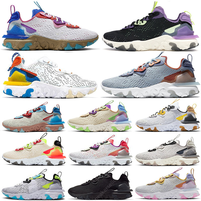 

2021 Top React Vision mens sneakers shoes Light Armory Blue Be True Desert Oasis Gravity Purple Orange Volt Vast Grey Women Trainers Sports