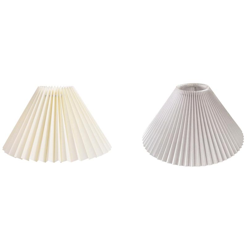 

Lamp Covers & Shades Pleats Lampshade For Table Standing Lamps Japanese Style Pleated Creative Desk Shade