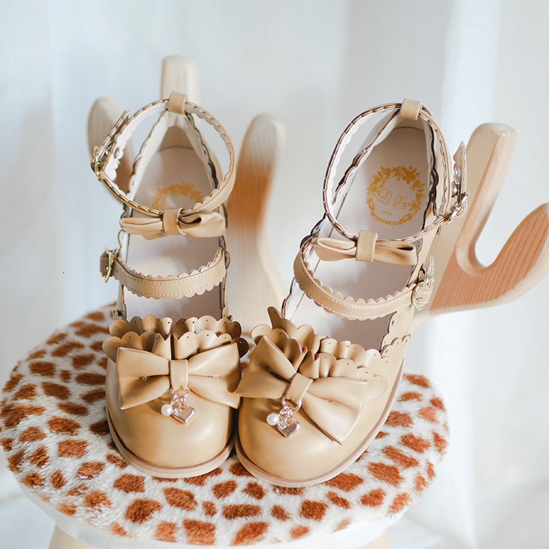 

Harajuku Arc Jk Uniform Women's Shoes Sweet Girls Kawaii Girl Tea Beautiful Japanese Party Anime Lolita Stilettos Big Size 41 Zyu9, Brown