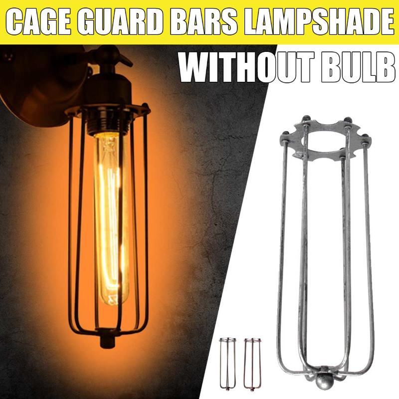 

Lamp Covers & Shades Hexagonal Vintage Shade Lron Wire Bulb Cage Industrial Light Guard Cafe Bars Home Decoration