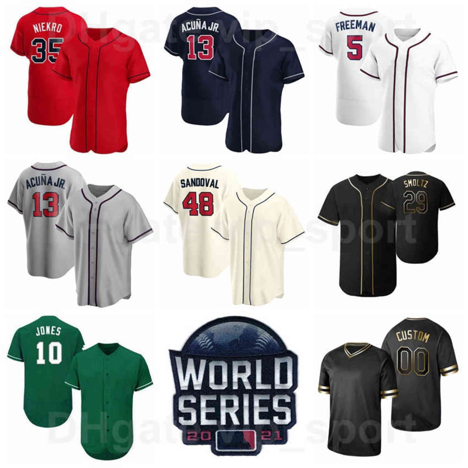 

2022 World Series 36 Ian Anderson Jersey Baseball 54 Max Fried 18 Drew Smyly 51 Will Smith 68 Tyler Matzek 50 Charlie Morton Flexbase, Women
