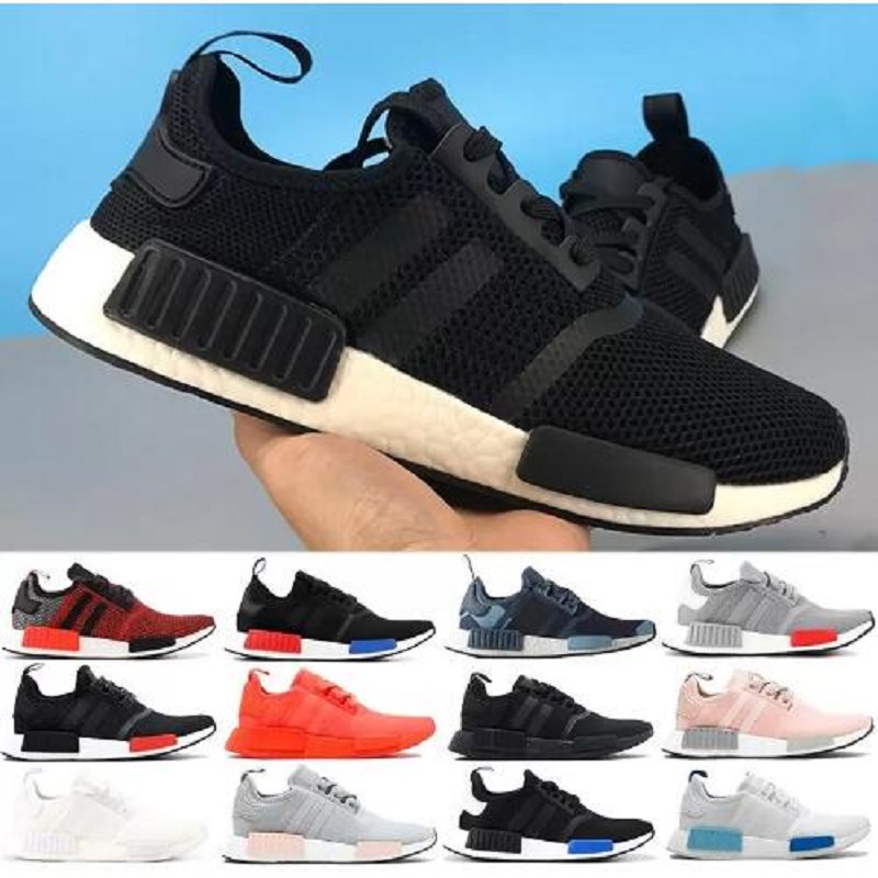 2022 Bottes luxuriantes NMD R1 Red Light Onix Europe EUROPE EXCLUSIVE COURURE CHAUSSURES TOCTILE TRIPLE NOI NOI Blanc Hommes Femmes Entraîneurs e