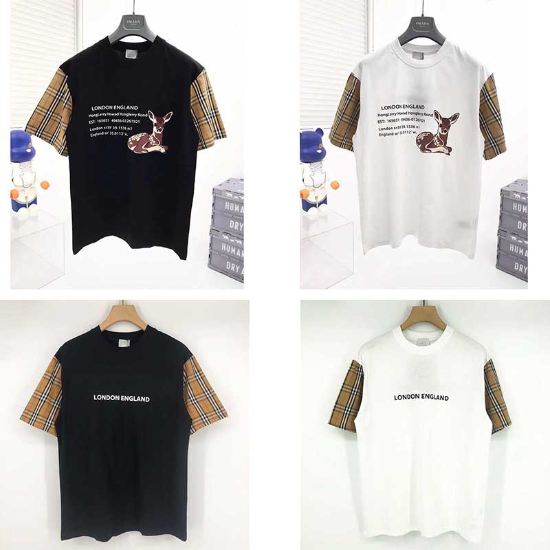 

Brand Classic plaid print Casual T-shirts Oversize Tee for Men Women Summer Cotton Jersey Shirts Hip Hop Skateboard Streetwear, Shipping supplement