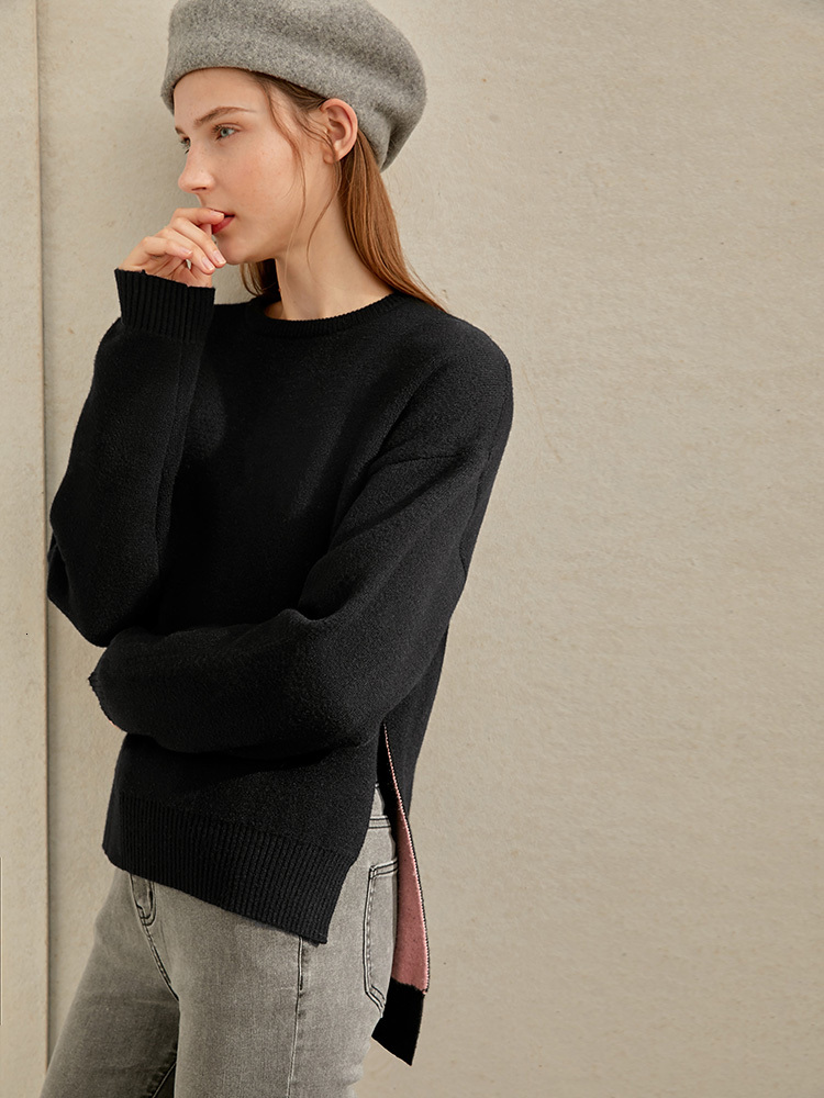 

women's sweaters suÃ©ter feminino de malha, inverno, elegante, solto, divisÃ£o, pulÃ´ver, blusa, 11940643 rmx3, White;black