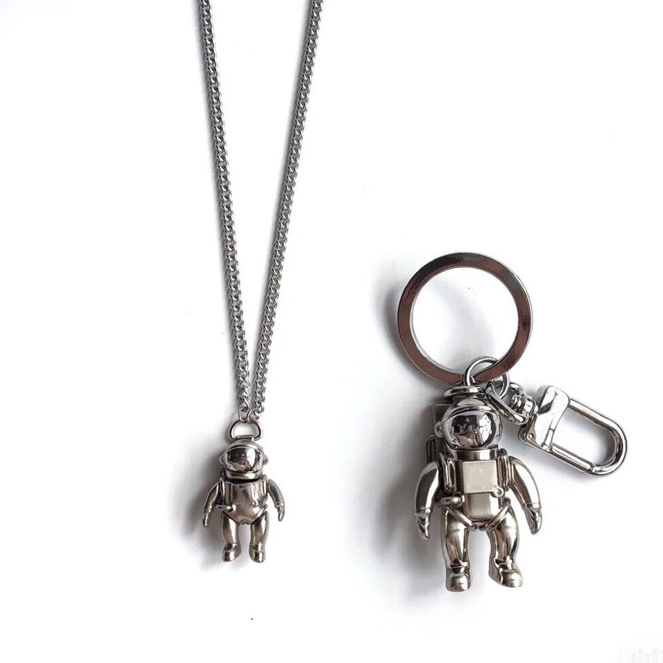 

Luxurys fashion necklace designers Necklaces high quality key chain jewelry couple Pendant Gift versatile set 2 colors available good