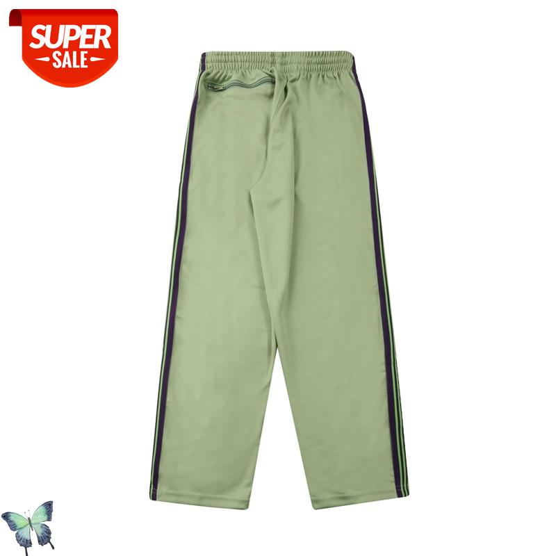 

Autumn Winter AWGE Butterfly Knitted High Street Straight Vintage Trousers Men Women Zipper Pocket AWGE Casual Trousers #Cv0X, Black