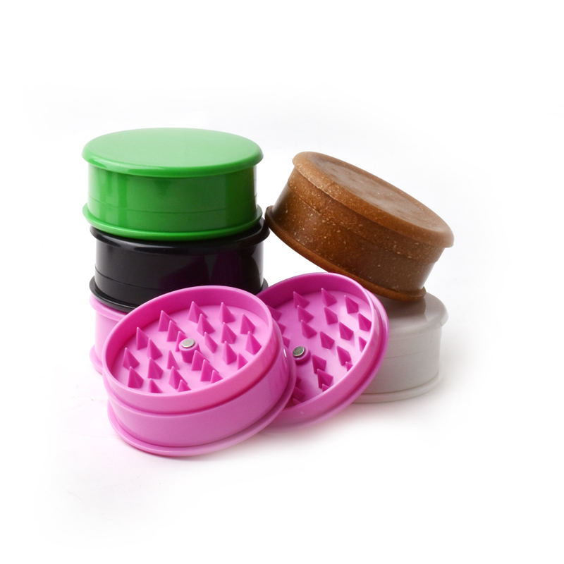 

Eco Acrylic Pink Girls 60mm Herbal Biodegradable Tobacco Smoke Cigarette Plastic Hemp Herb Grinder Crusher Shredder