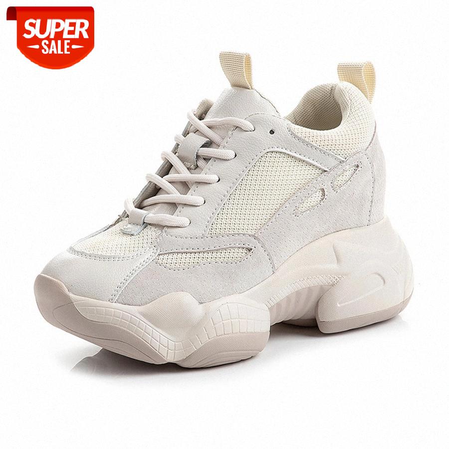 

LCIZRONG Women Platform Shoes Mesh Fashion 8CM Heel Wedge Shoes High Quality Autumn Breathable Girl Female Sneaker #Vo9s