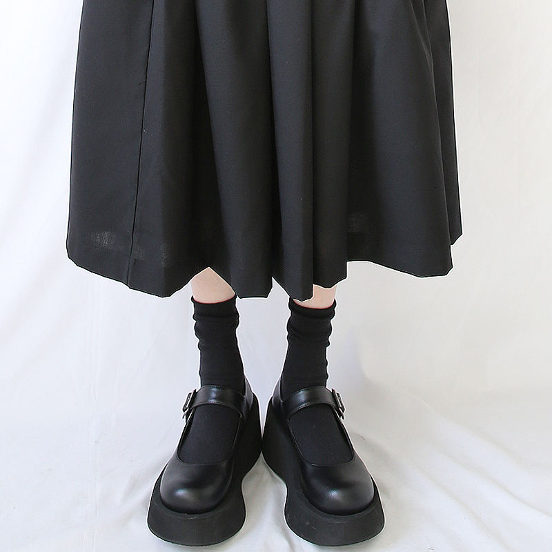 

Mary Jane Platform Feminine Plutonium Retro French Lolita Shoes Jk Loli Spring Shoe New Round Japanese Gothic Head Heels Thick 253k