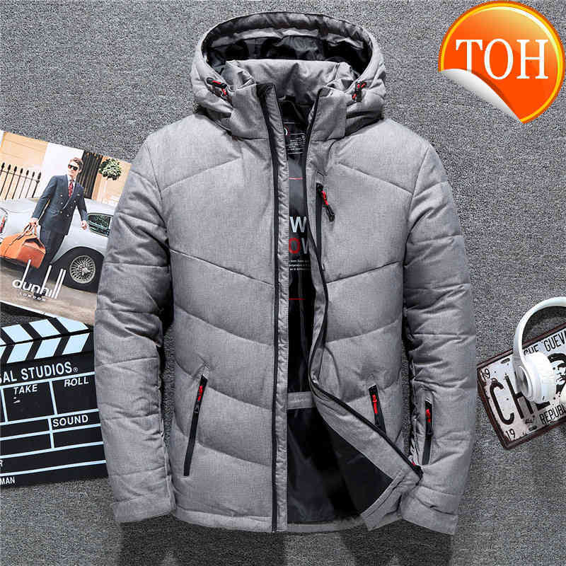 Jacket New 2019 Winter Man Tace & Shark Brand White Duck Down Men Windbreaker Hooded High Quality Men's Coats 3xl