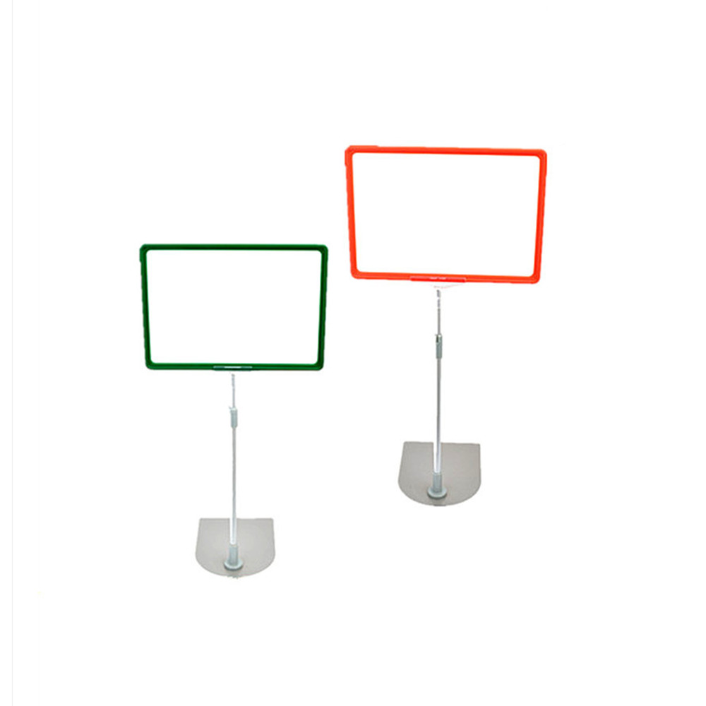 

Retail Supplies POP Plastic Sign Card Holder Price Poster Paper Frame Display Floor Stand A3A4A5 in Supermarket Promotion 10sets