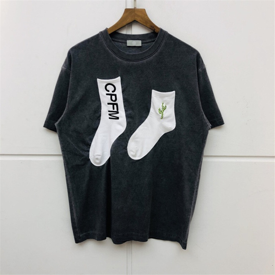 

2021 New Nova Melhor Qualidade Sock t Camisa Masculina Mulher Ss Cpfm. Xyz W. C. D. T-shirt Tees 69su
