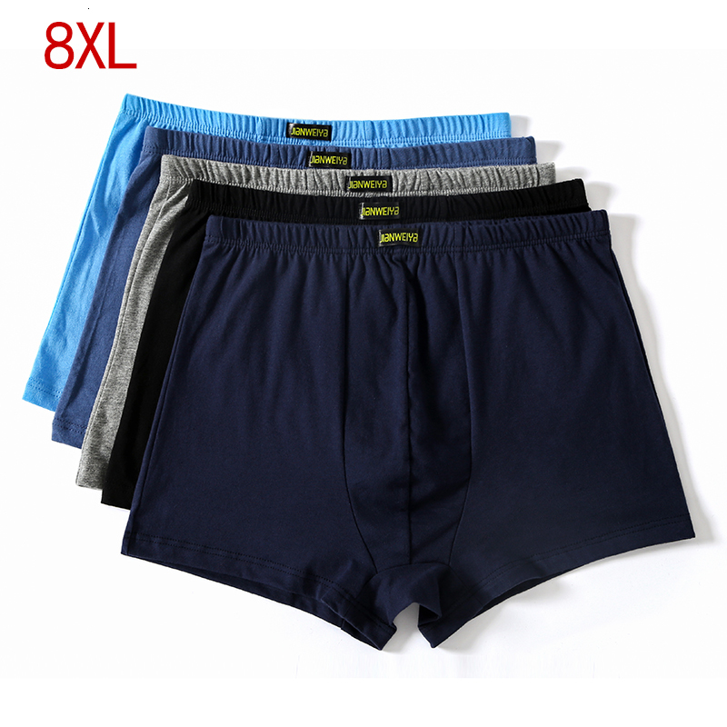 2021 New Plus Size 5xl 6xl 7xl 8xl Large Male Cotton Underwears Boxers High Waist Breathable Fat Belts Big Yards Men&#039;s Underwear Ddte-image-658433248