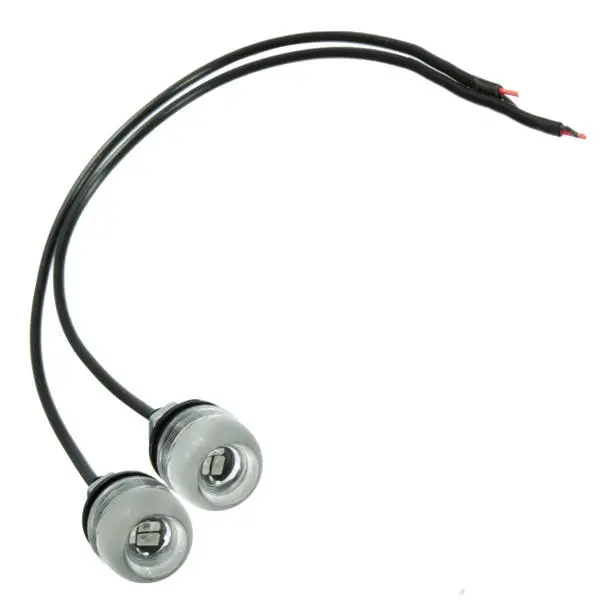 

10pcs Motorcycle 5630 18mm 3Led Eagle Eye Lamp Daytime Running Lights Yellow