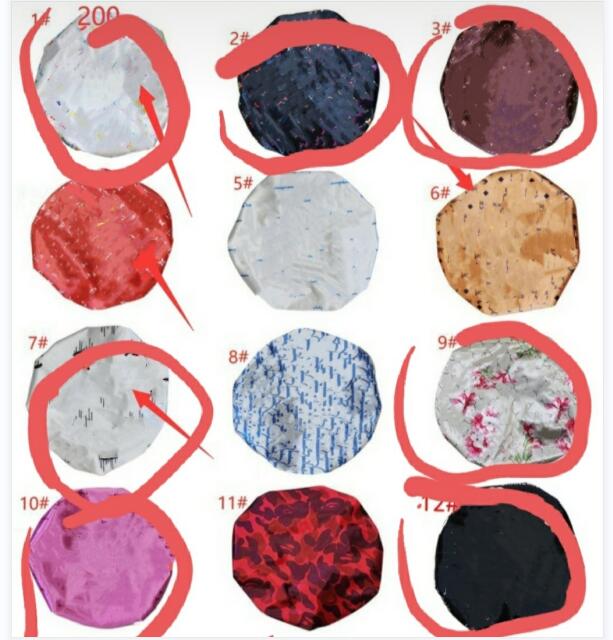 

70+designs bonnets caps Women Stretch Sleep Turban Hat Scarf Silky Bonnet Chemo Beanies Cancer Headwear Head Wrap Hair Accessories ., Blue;gray