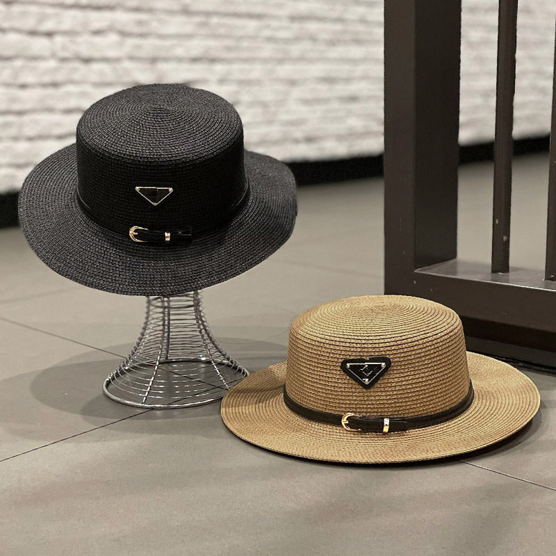 

Straw Sunhat Bucket Hats Summer Hat Women Mens Hats Luxurys Designers Caps Hats Cap Mens Bonnet Beach-hat Sombrero Firmati, White