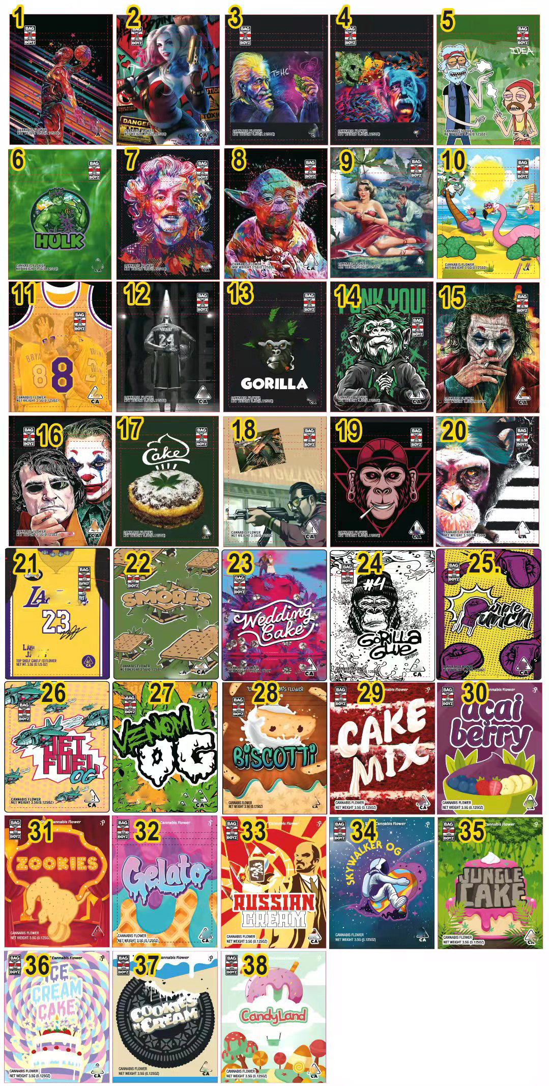 

cookie gorilla glue wedding cake bagboyz bag Biscotti Skywalker og mix zookies 3.5g packaging bags flower medicated resealable backpack boyz with hologram stickers