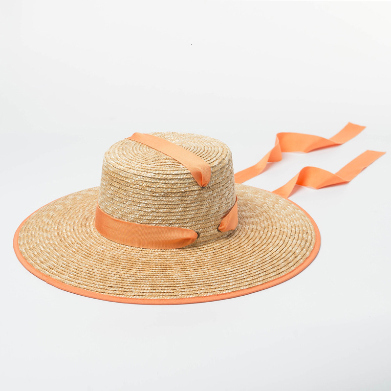 

2021 New Quality Sun for Women Floppy Wide Brim Hats with Uv Upf 50+ Protection Straw Cap Ribbon Kuntucky Derby Beach Hat 64te, Red