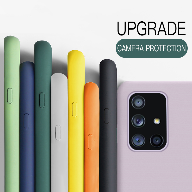 

2021 Phone Cases Original Liquid Silicone Soft Case For Samsung S10 Plus S8 S9 S20 FE Note 20 Ultra S10E Coque