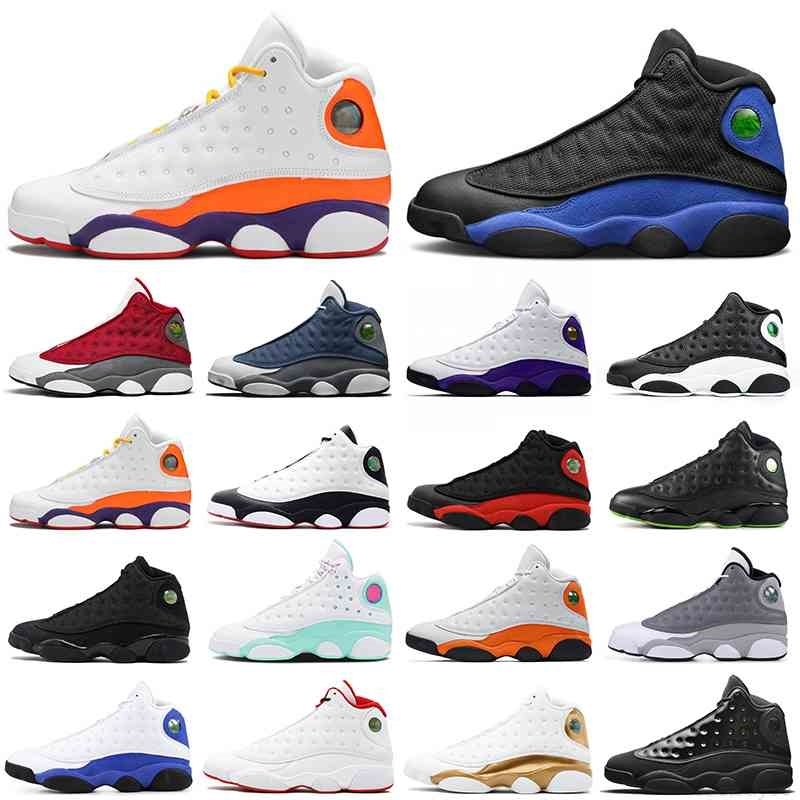 

Newest 13s Men Basketball Shoes Jumpman 13 Hyper Royal Red Flint Playground Reverse He Got Game Black Cat Bred Women Mens Trainers Sports
