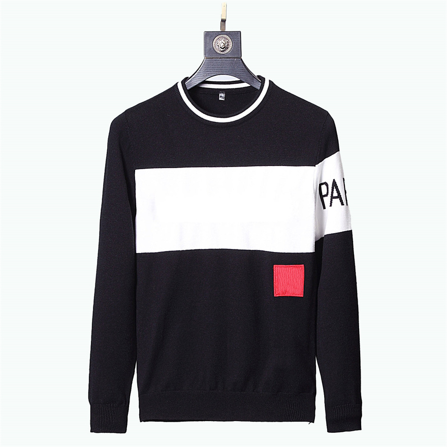 

2021 Hot Designers Sweaters luxury Mens Womens lattice letter print Milano Man Paris Fashion Top Quality Tees Street long Sleeve luxurys Required element
