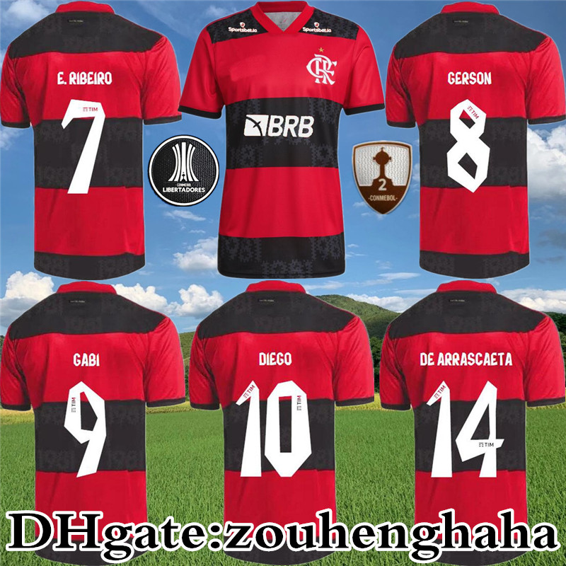 

2021 2022 Flamengo Home Soccer Jersey 21 22 GABRIEL B. DIEGO E.RIBEIRO GABI camisetas de fútbol DE ARRASCAETA B.HENRIQUE football shirts, Home +sponsor