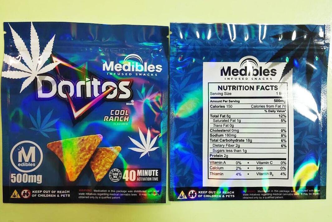 

new Potato chips medibles New Arrival 500mg Cheetos Maylar bags resealable edibles DORITOS Cheese Gummi Worm Cheetos bag Packaging bags sfg