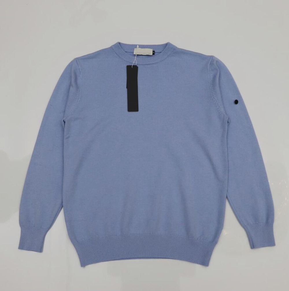 

Mens Sweaters High Quality Long Sleeve Sweater Simple Solid O-neck Casual Knitted Pullovers Men Sportwear Jumpers, Royal blue