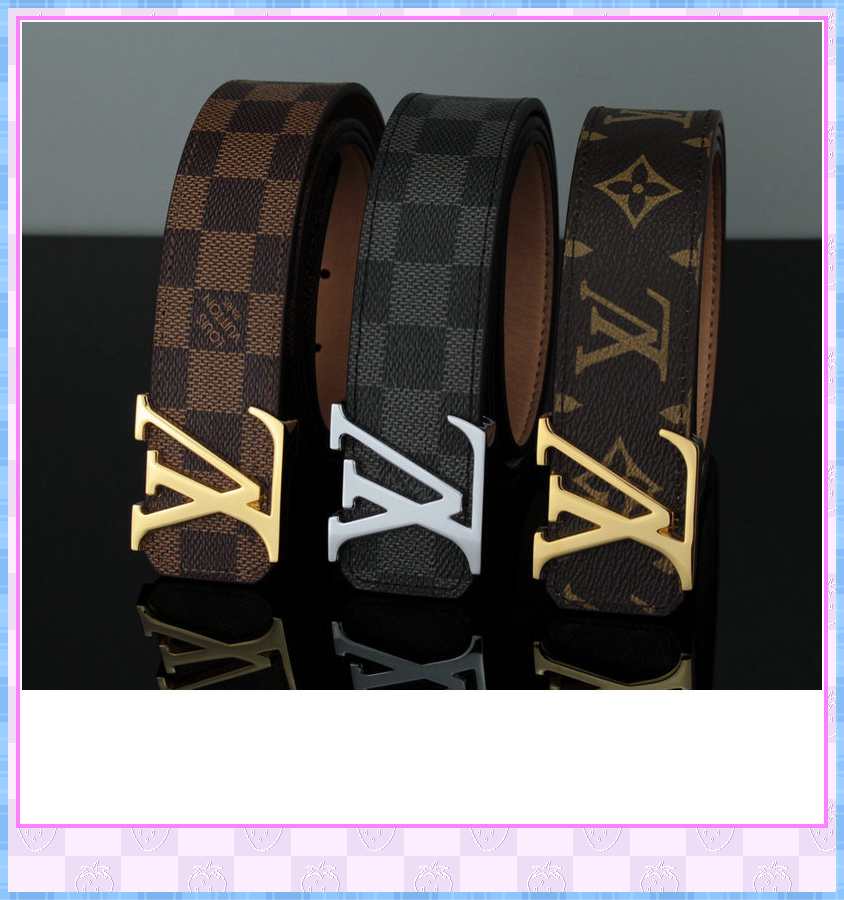 

2021 Fashion belts men belt women belt Big gold buckle genuine leather belt classical belts ceinture Louis Vitton 688, Black;brown